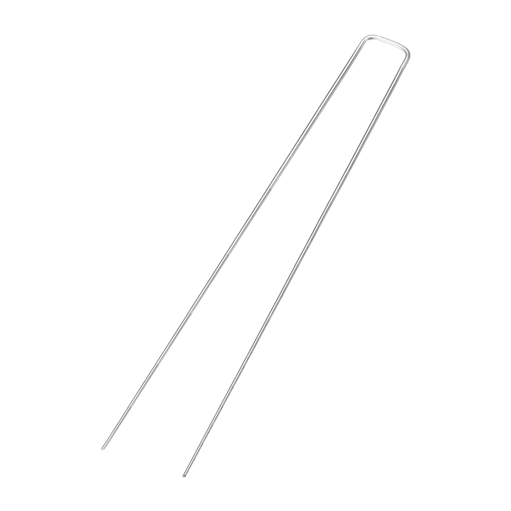 UShaped Garden Staples Stakes Pegs 300 x 30 x 3mm(LxWxD) Square 15 pcs