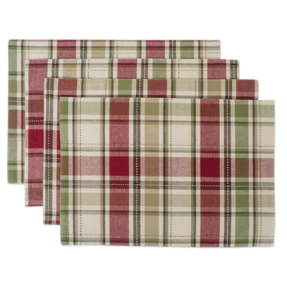 Homespun Plaid Placemat - Set of 4