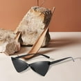 thumbnail image 6 of Modern Triangle Sunglasses Sun Protection Versatile UV400 Cat Eye Sunglasses Gray, 6 of 8