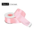 thumbnail image 2 of Uxcell 1 inch 10 Yard Satin Ribbon Grosgrain Thin Solid Silk Wedding Bouquet Ribbon Light Pink, 2 of 7