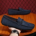 thumbnail image 3 of Men's Casual Loafers Slip On Leather Shoes Lightweight Driving Shoes Moccasins Classic Penny Loafer Flats Boat Shoes, 3 of 10