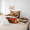 thumbnail image 6 of Manfei Cute Gnome Bedding Comforter Set 7pcs, Fall Pumpkin Sunflower King Bedding Sets, Harvest Season Thanksgiving Gifts Bed Sheets, Breathable Home Decor, 6 of 8