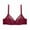 Wine, variant on Plus Size Lace Bras for Women No Underwire Comfort Seamless Bra Wireless Push Up Lace Mesh Bra Lifting Bras
