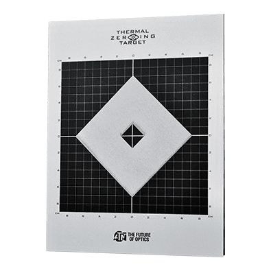 ATN Thermal Zeroing Target 3-Pack with Heat Source, 16x16Inch Grid, High-Contrast Thermal Signature (ACMKIRTGPK)