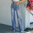thumbnail image 5 of Aloohaidyvio Womens Wide Leg Jeans and Pants,Ladies Jeans on High Waisted Loose And Comfortable Stretch Wide Leg Denim Pants,Jeans for Women Stretch, 5 of 6