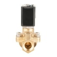 thumbnail image 3 of Unox 12V DC - 1/2" General Purpose Solenoid Valve High Pressure (0.5-40 Bars), Normally Open, Brass Body, For Water, Air, Brass Electric Solenoid Valve, 3 of 4