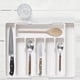thumbnail image 4 of Organizador de vajilla de cubiertos ajustable con soporte para utensilios divisores para cocina, 4 of 7
