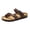 Brown, variant on Sandals Women Summer Casual Comfortable, Slide Flip Flops Slip Ons With Unslip Rubber Outsole And Suede Upper, 8