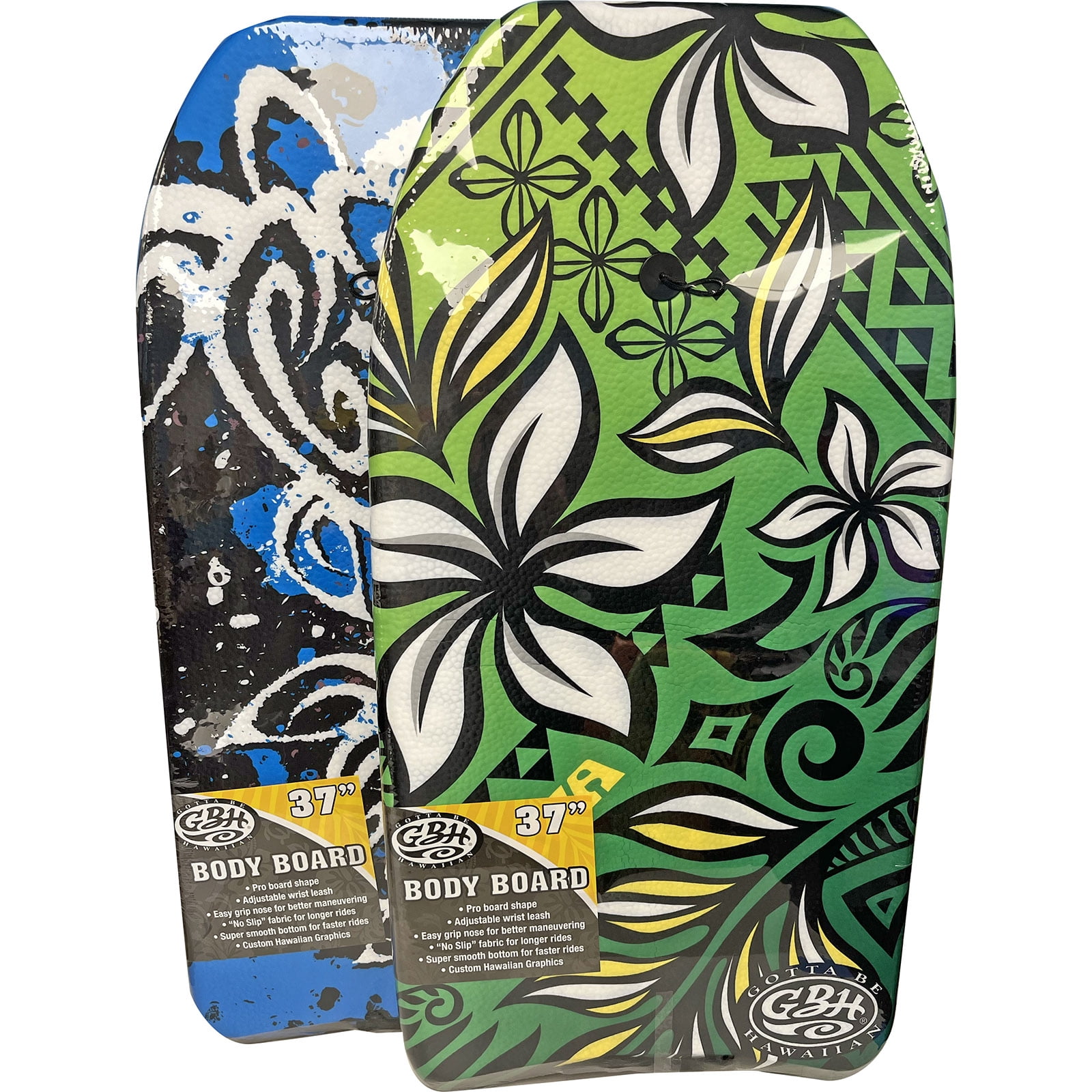 Gotta Be Hawaiian 37" Bodyboard, Assorted Designs, Maxium Load Weight Capacity 90 lbs