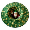 thumbnail image 1 of TIELUTT Christmas 3D Rug – Christmas Optical I Llusion Rugs Decorative Rug with Depth Pattern Theme Santa C Laus Quilted Round Bedroom Soft Rug Blankets Knit Blankets Room Rugs for Bedroom Home Rug, 1 of 4