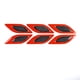 thumbnail image 2 of sweethay Pegatina reflectante de carcasa de coche de 6 piezas, pegatinas antideslizantes de fibra de carbono, decoración anticolisión para automóvil, Automoción decorativa y accesorios Rojo sweethay VI017626-02B, 2 of 6