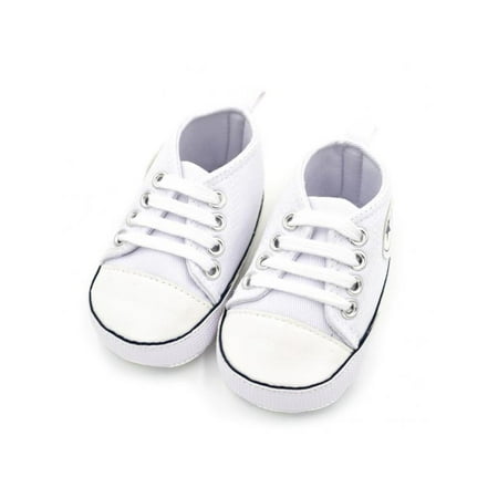 Crib Shoes Sneakers - Infant Baby Kids Soft Sole Crib Non-slip Shoes Canvas Sneaker 0-18M