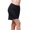 Black, variant on Daznico Women's Short Silk Knit Lace Skirt, Solid Color, Soft and Elegant Summer Skirt,Size XL