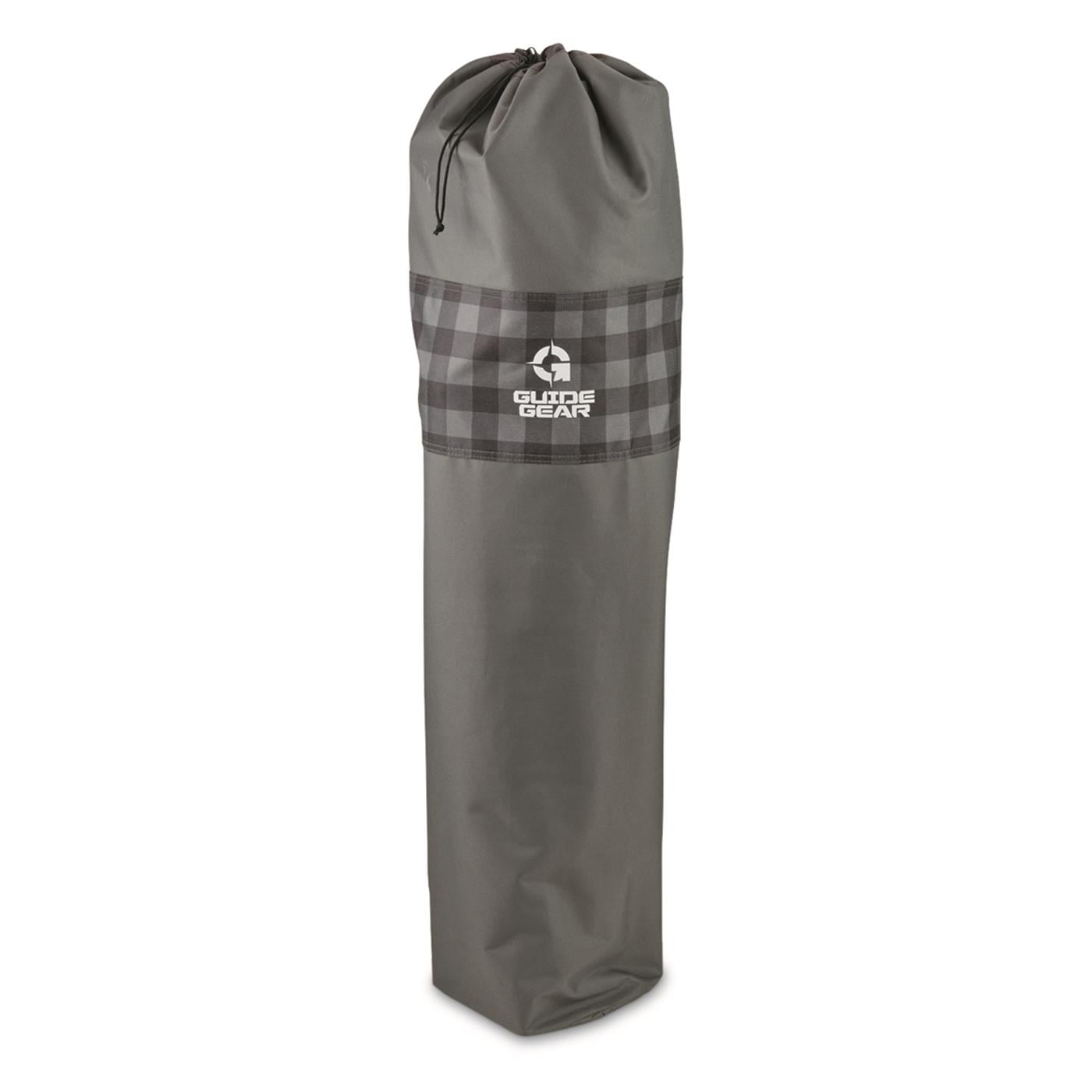 Guide Gear Oversized XL Comfort Padded Mammoth Camping Chair, 500-lb. Capacity Gray Plaid