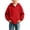 A19 Red, variant on Boys Girls Zip Up Hoodies Casual Loose Fit with Front Pockets Drop Shoulder Warm Comfortable Fabric for Fall Outdoor Activewear Kids Long Sleeve Basic Jackets