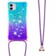 thumbnail image 3 of Funda para iPhone 12 Mini Brillantina Líquida Divertida Reluciente y con Cristales en Movimiento Cuerpo Cruzado con Cordón Ajustable, 3 of 5