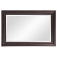 thumbnail image 3 of Rectangle Oil Rubbed Bronze Finish Mirror with Wooden Bronze Frame - Black, 3 of 4