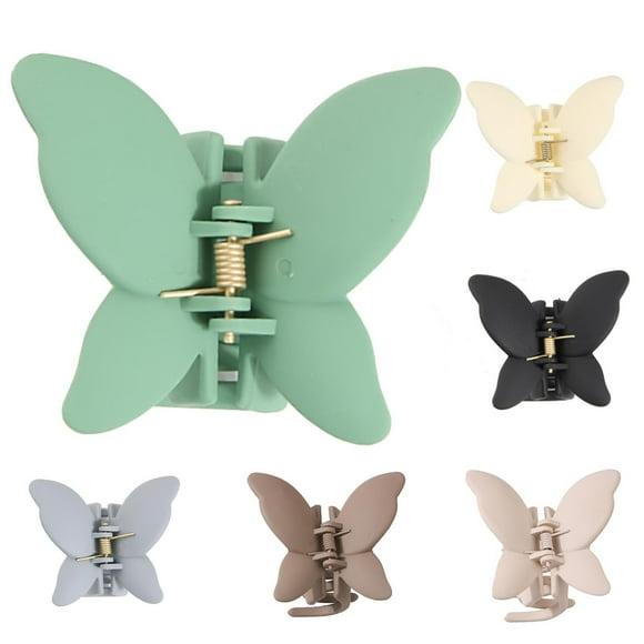 Fashion Design Women Hair Accessories Acrylic Plastic Butterfly Hair Clips For Women Girls Large Nonslip Butterfly Jaw Clips, Polyester Hair Clip