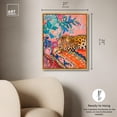 thumbnail image 5 of Jungle Cat in Color Canvas Maximalist Art by Art Remedy, Gold Frame, 20 x 24, 5 of 7