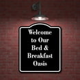 thumbnail image 2 of Welcome to Our Bed Breakfast Haven BLACK Aluminum Composite Sign 15''x18'', 2 of 9