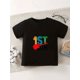 thumbnail image 1 of Girls' First Grade Celebration T-Shirt - "1st Grade Rockstar" Graphic Tee, Soft Stretchy Fabric for Toddler Girls, First of School Outfit or Birthday Party Shirt - Machine Washable Kids Top, 1 of 6