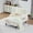 Beige, variant on Chaise Lounge Chair Indoor, Oversized Sleeper Chair with Wood Frame, Upholstered Sofa Bed, Deep Seat Reading Armchair with Armrests Side Pockets for Living Room, Movie Room