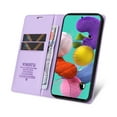 thumbnail image 4 of Wallet Case for Samsung Galaxy A53 5G, Business Style PU Leather Magnetic Adsorption Flip Folio Cover with Kickstand Card Slots Cash Holder Soft Silicone Shockproof Protective Case,Purple, 4 of 8