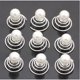 thumbnail image 1 of 12 piezas hermoso cabello blanco espirales horquillas horquillas boda nupcial joyería nupcial accesorios para el cabello nupcial Namotu LKX-1475, 1 of 7