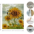 thumbnail image 4 of Christian Canvas Wall Art,Romans 15:13 Christian Wall Decor,Bible Verses Wall Decor,Christian Posters,Scripture Wall Decor,Sunflower Wall Art Decor,Christian Decor,Framed 11x14 Inch, 4 of 5