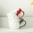thumbnail image 5 of Romantic Bow Ceramic Mug Coffee and Milk Cups Black, 5 of 5