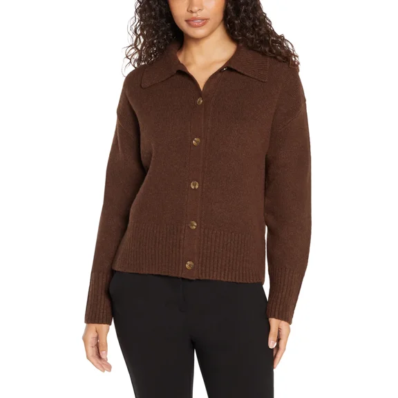Banana Republic Women's Polo Cardigan M Brown
