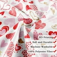 thumbnail image 6 of Drgilau Valentine's Day Love Hearts Pink Romantic Shower Curtains for Bathroom with Hooks,70X70IN, 6 of 8