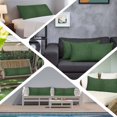 thumbnail image 6 of Dark Green Burlap Texture Body Pillow Covers 20"x60", Farmhouse Vintage Green Soft Brushed Microfiber Breathable Throw Pillow Covers, Pillowcase with Zipper for Couch Sofa Bedroom Living Room, 6 of 9