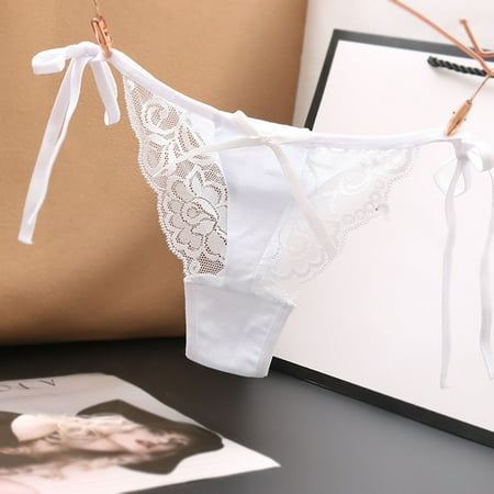 ZVNAH Sexy Floral Lace G String Thongs for Women  Valentine s Day Supplies  Gifts for Women  One Size  Mesh Hollow Out See Though Panties