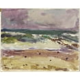 thumbnail image 3 of Arno König 14x12 Black Modern Framed Museum Art Print Titled - Sealing (Motif from Sylt) (1948), 3 of 5
