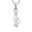 White, variant on Sophisticated Feline Cat Sterling Silver with White Seashell Inlay Necklace