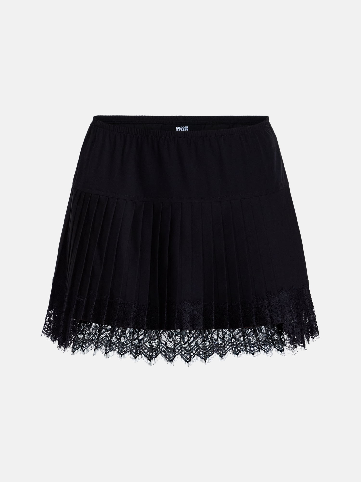 Madden NYC Women's Pleated Skort with Lace Trim, Sizes XXS-XXL
