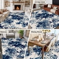 thumbnail image 5 of Area Rug for Living Room, Blue Tie-dye Non-Slip Indoor Large Carpet for Bedroom/Dining Room, Vintage Rustic Abstract Painting Art Washable Low-Profile Rectangle Floor Runner Rugs - 6 x 9 Ft, 5 of 8