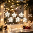 thumbnail image 5 of Glass Star Hanging Ornaments Set of 6 for Christmas Tree Wedding Party Home Decor, 5 of 6