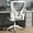 Gray, variant on HomeZeer Ergonomic Office Chair, Home Desk Chair with Lumbar Support, Flip-up Arms Mesh Office Chair, Black