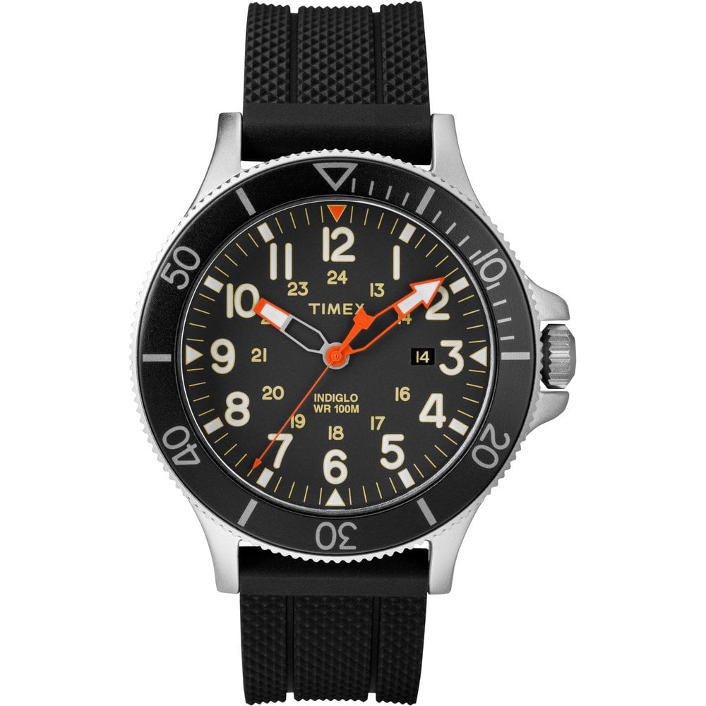WATCH TIMEX STAINLESS STEEL BLACK BLACK MEN TW2R60600 - Walmart.com