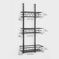 thumbnail image 4 of Royalbelle 3-Layer Over The Door Pantry Organizer,Spice Rack Shelves,Mul-Layer Metal Hanging Storage Basket,Easy to Install,Perfect for Kitchen,Bathroom,Black, 4 of 9