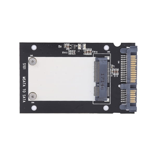 Convertidor SSD MSATA A III Convertidor Negro Aleación de Aluminio Metal MSATA A 2.5 "III HDD SSD Adaptador Convertidor Con Caja de Aluminio
