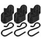 thumbnail image 5 of 50Pcs Heavy Duty Hooks For Hanging Kitchen Bathroom Wardrobe Black Iron Organizing Space Saving, 5 of 5