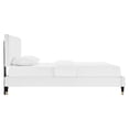 thumbnail image 4 of Modway Roxanne Performance Velvet Queen Platform Bed in White, 4 of 6