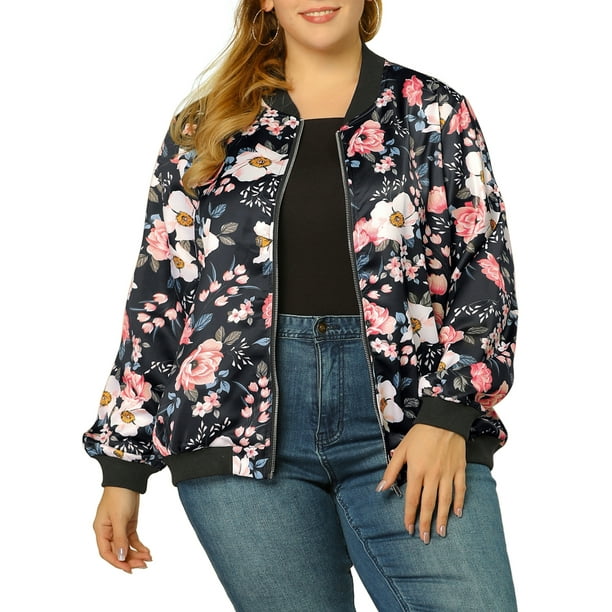 plus size zipper jacket