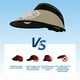 thumbnail image 4 of Sombrero para acampar y hacer senderismo con ventilador de carga USB, protección solar, parasol, para viajes al aire libre, equitación, playa, sombrero para el sol vacío, gorra de abanico, 4 of 8
