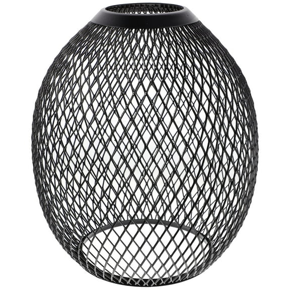 Black Iron Metal Lampshade with Retro Industrial Style for Home Decoration and Stylish Lighting DIY Projects 10.5 Inches
