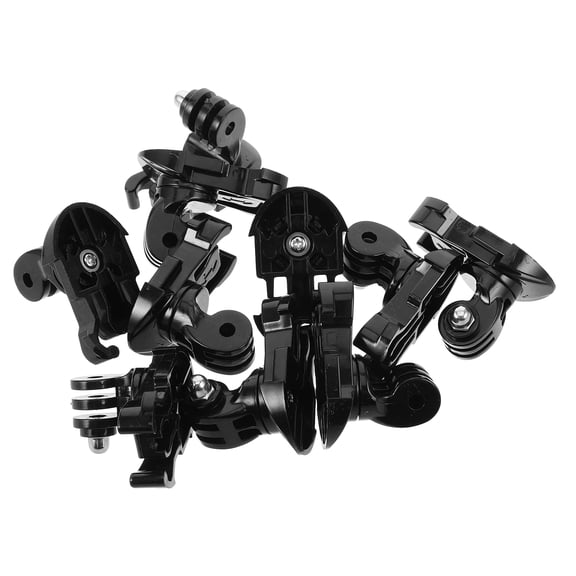 Worgeous 10pcs Action Camera Adapter Mount J-Hook Buckle Base Secure Vertical Surface Mounting Long Thumb Screws For Easy Adjustment Stability
