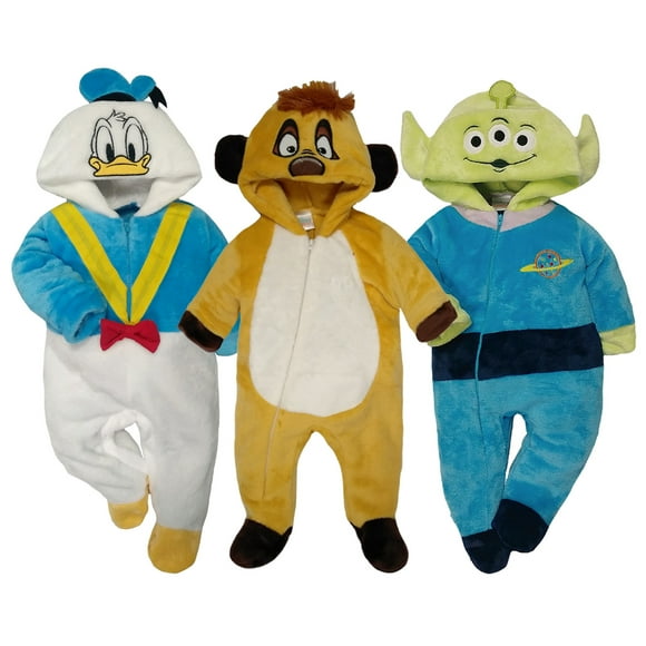 Kit 3 Mamelucos con Gorro Bordado Disney Donald, Timon, Alien Disney KitB145